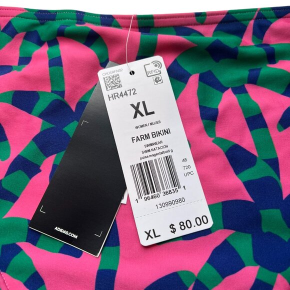 Women's NWT Adidas x Farm Rio Bikini Bottoms Size Extra Large - Picture 5 of 6